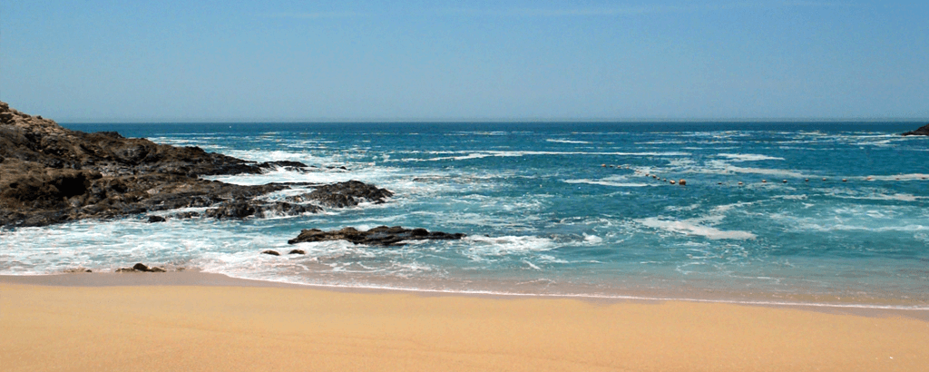 Santa Maria Beach waves of the sea