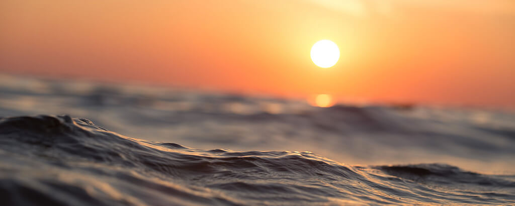 atardecer con el Mar Caribe de fondo en hoteles solaris y club solaris